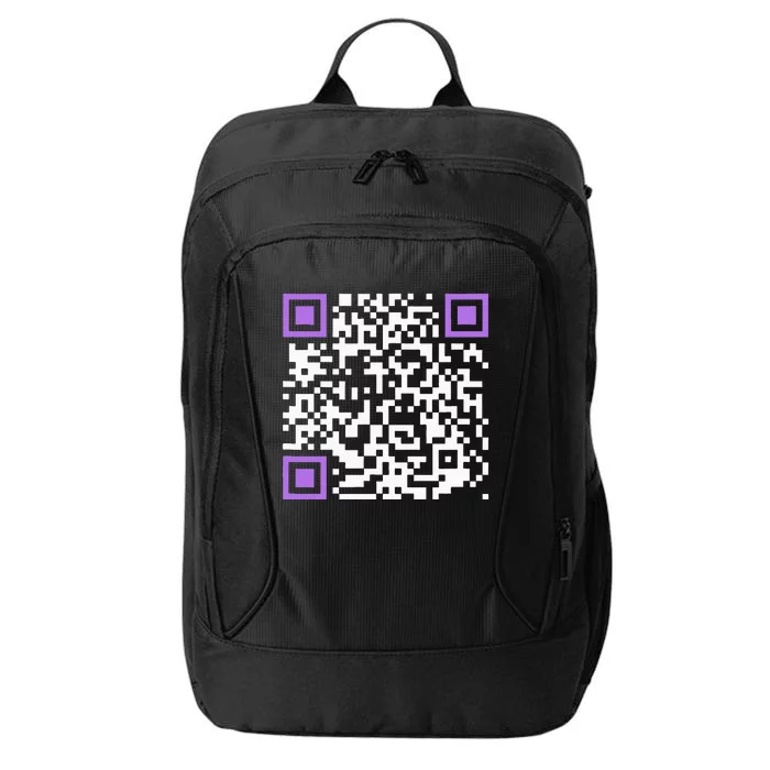 Unique Qrcode With Humorous Hidden Message City Backpack