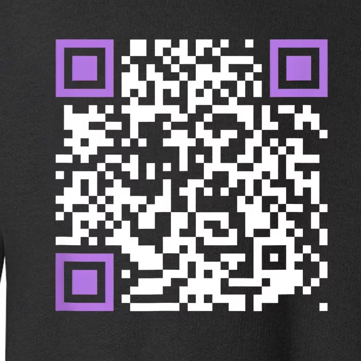 Unique Qrcode With Humorous Hidden Message Toddler Sweatshirt