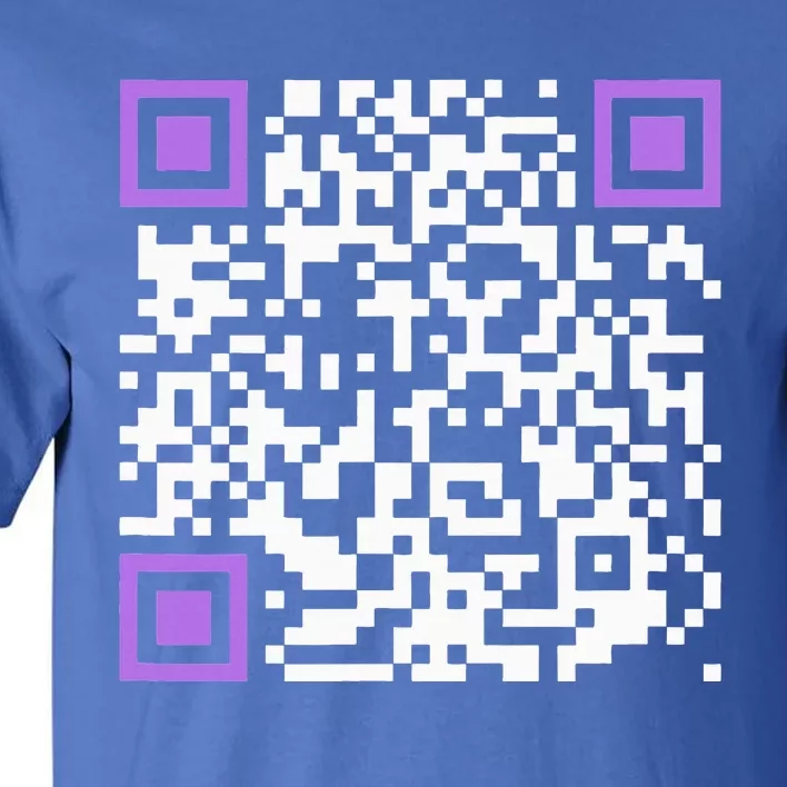 Unique Qrcode With Humorous Hidden Message Tall T-Shirt