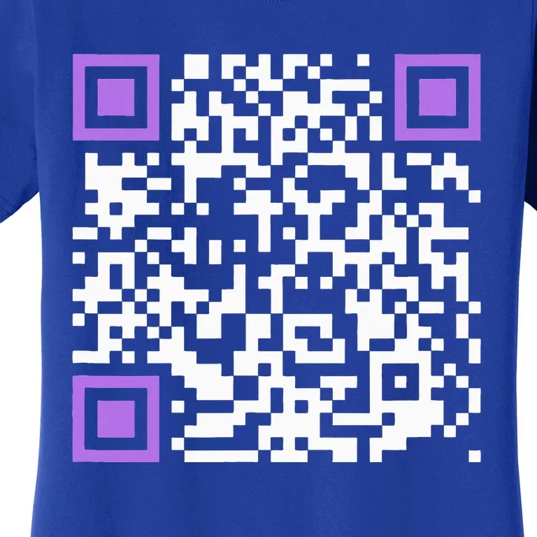 Unique Qrcode With Humorous Hidden Message Women's T-Shirt