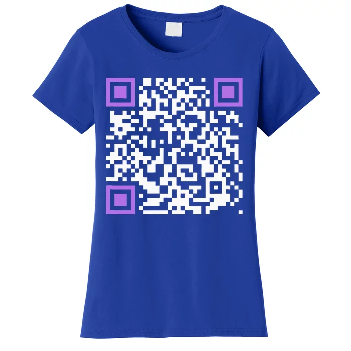 Unique Qrcode With Humorous Hidden Message Women's T-Shirt