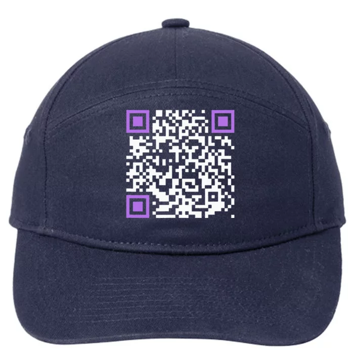 Unique Qrcode With Humorous Hidden Message 7-Panel Snapback Hat