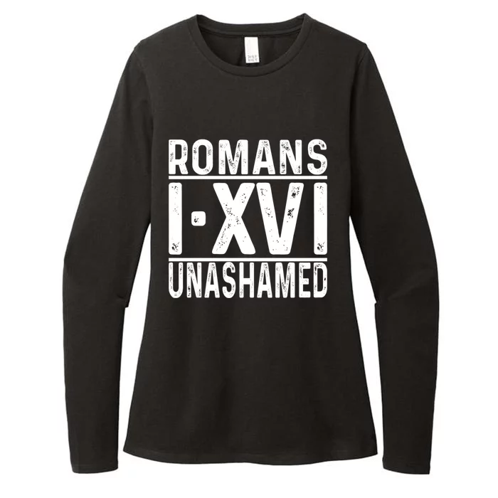 Unashamed Ro 1:16 Love Jesus Christian Christmas Cute Gift Womens CVC Long Sleeve Shirt