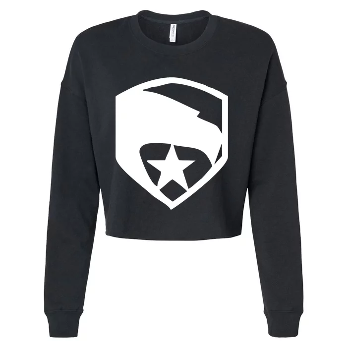 Usa Real American Heroes Cropped Pullover Crew