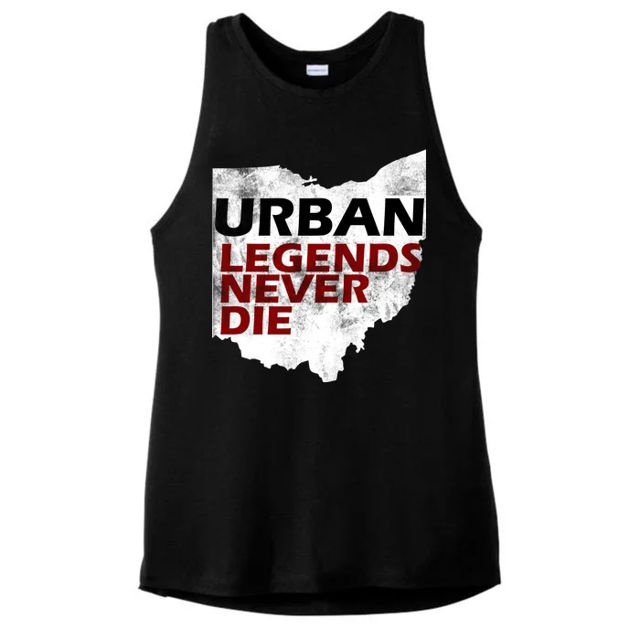 Urban Legends Never Die Ladies Tri-Blend Wicking Tank