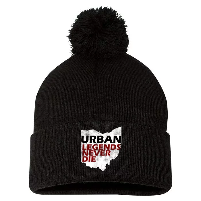 Urban Legends Never Die Pom Pom 12in Knit Beanie