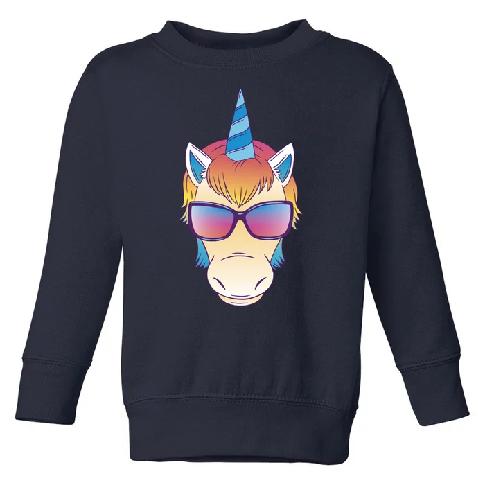 Unicorn Rainbow Cartoon Toddler Sweatshirt