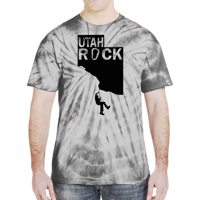 Utah Rock Climbing Tie-Dye T-Shirt