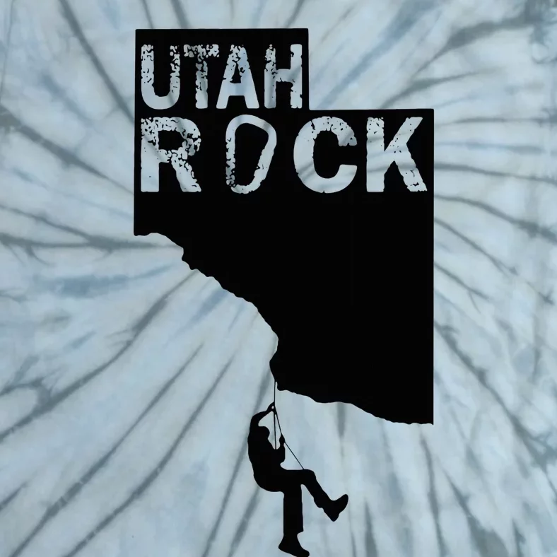 Utah Rock Climbing Tie-Dye T-Shirt