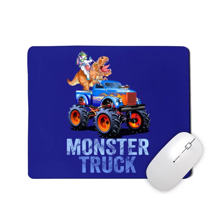 Unicorn Riding Dinosaur Monster Truck Monster Cool Engines Gift Mousepad