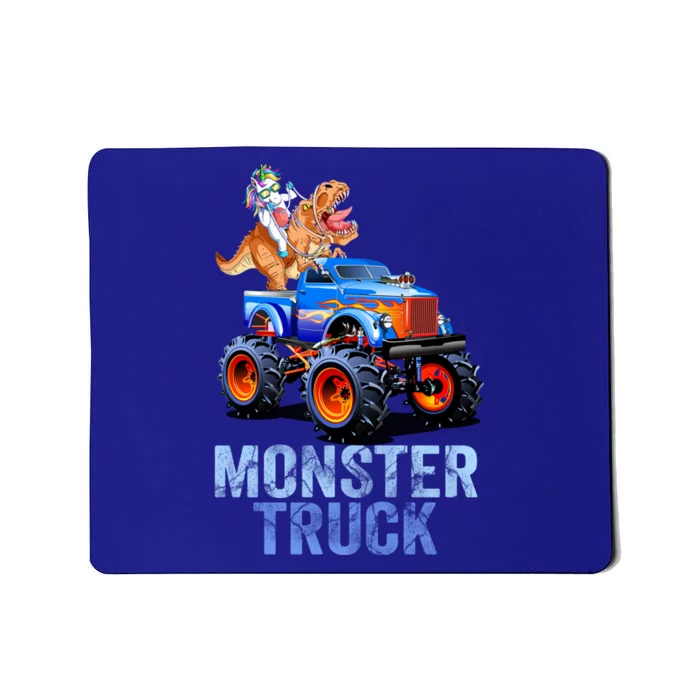 Unicorn Riding Dinosaur Monster Truck Monster Cool Engines Gift Mousepad