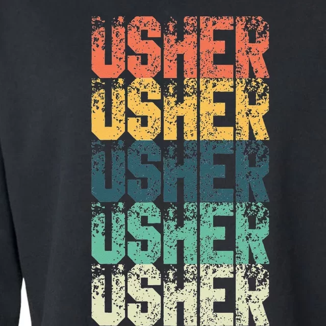 Usher Retro For Ushers Cropped Pullover Crew