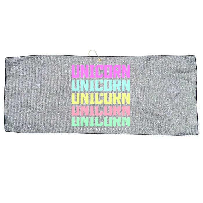 Unicorn Repeat Follow Your Dream Large Microfiber Waffle Golf Towel