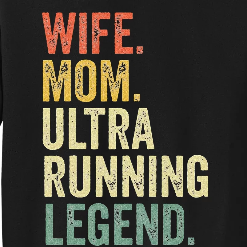 Ultra Runner Gifts Women Wife Mom Vintage Trail Running Sweatshirt