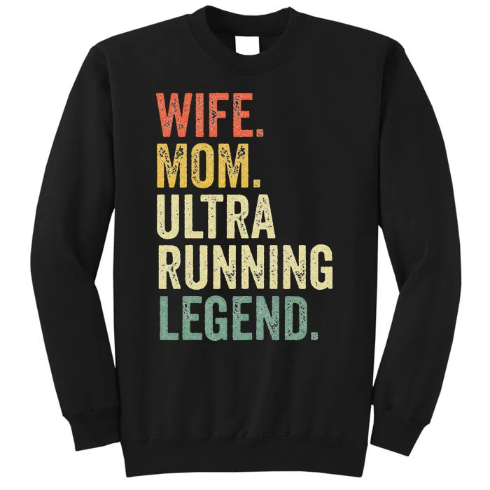 Ultra Runner Gifts Women Wife Mom Vintage Trail Running Sweatshirt