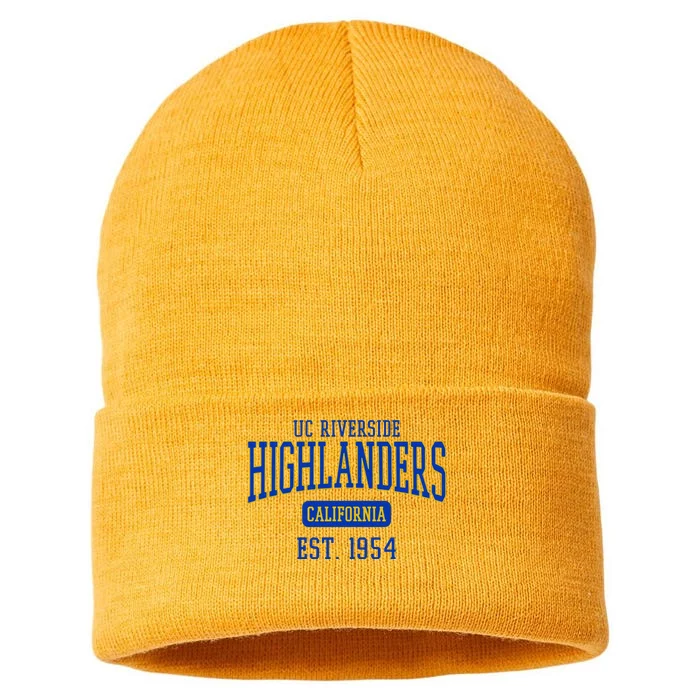 Uc Riverside Highlanders Est. Date Sustainable Knit Beanie