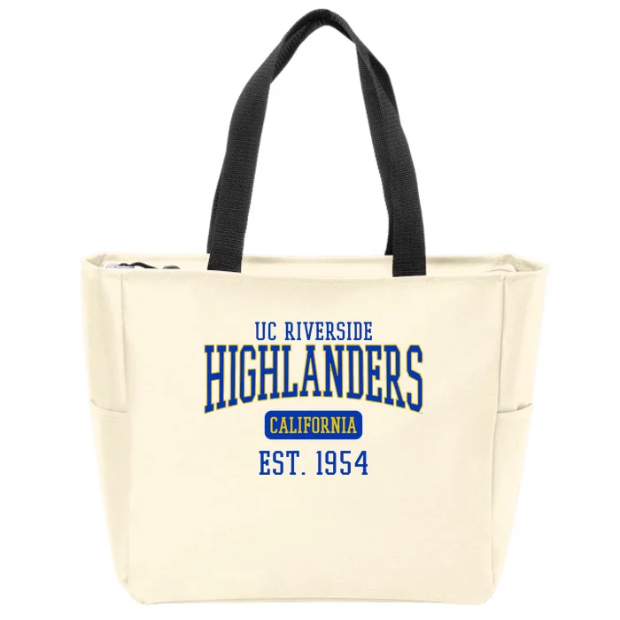 Uc Riverside Highlanders Est. Date Zip Tote Bag