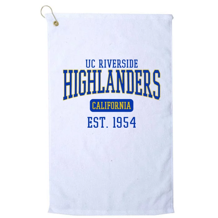 Uc Riverside Highlanders Est. Date Platinum Collection Golf Towel