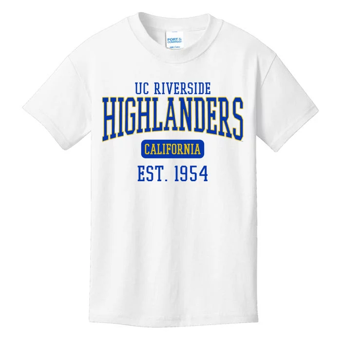 Uc Riverside Highlanders Est. Date Kids T-Shirt