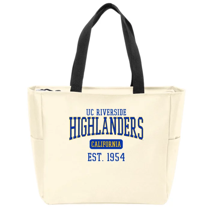 Uc Riverside Highlanders Est. Date Zip Tote Bag