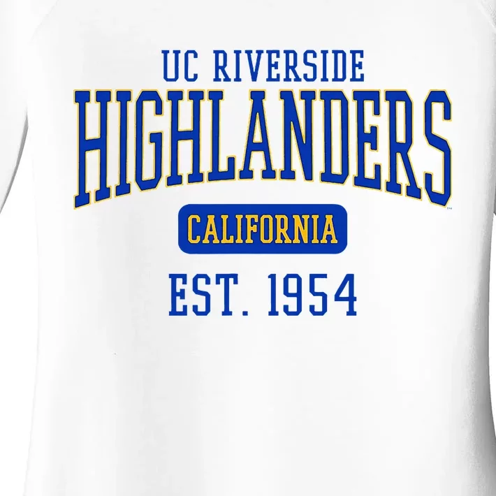 Uc Riverside Highlanders Est. Date Women's Perfect Tri Tunic Long Sleeve Shirt