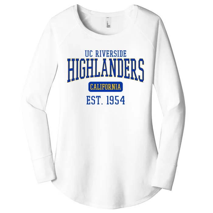 Uc Riverside Highlanders Est. Date Women's Perfect Tri Tunic Long Sleeve Shirt