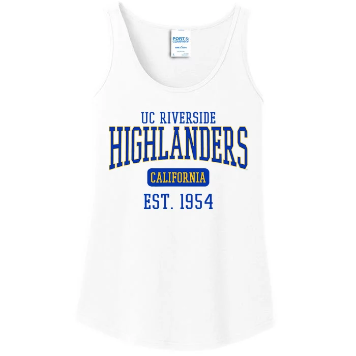 Uc Riverside Highlanders Est. Date Ladies Essential Tank