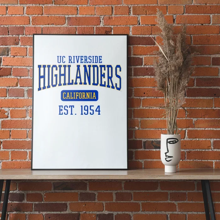 Uc Riverside Highlanders Est. Date Poster