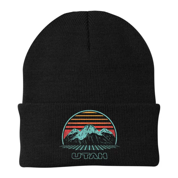 Utah Retro Mountain Hiking 80s Style Knit Cap Winter Beanie