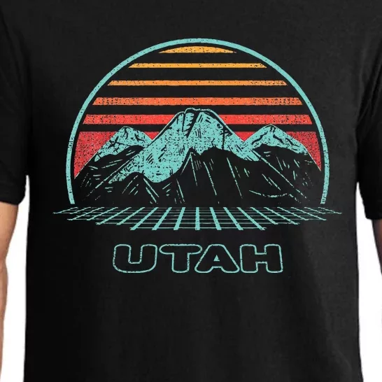 Utah Retro Mountain Hiking 80s Style Pajama Set