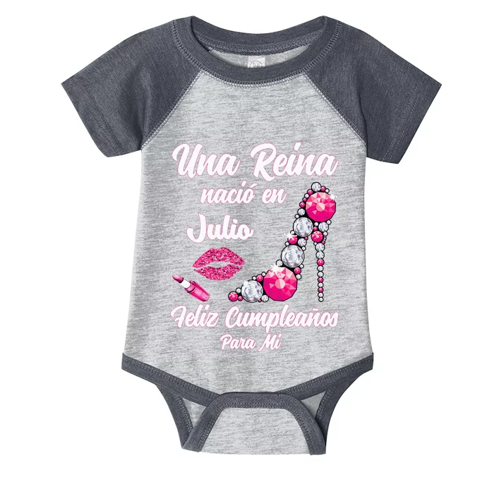 Una Reina Nacio En Julio Cumpleanos Camisa Best July Infant Baby Jersey Bodysuit