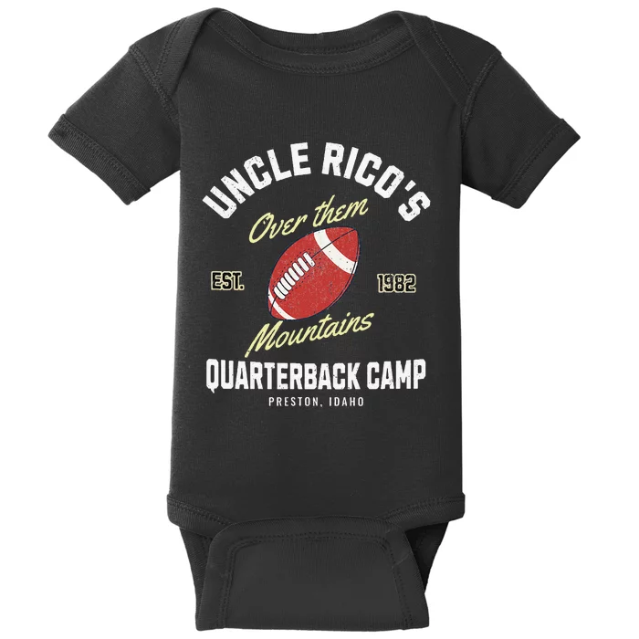 Uncle RicoS Over Them Mountains Quarterback Camp Baby Bodysuit