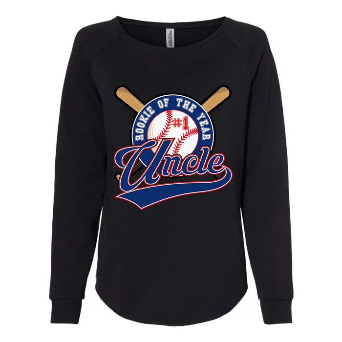 Uncle Rookie of Year 1st Birthday Baseball Theme Matching Womens California Wash Sweatshirt