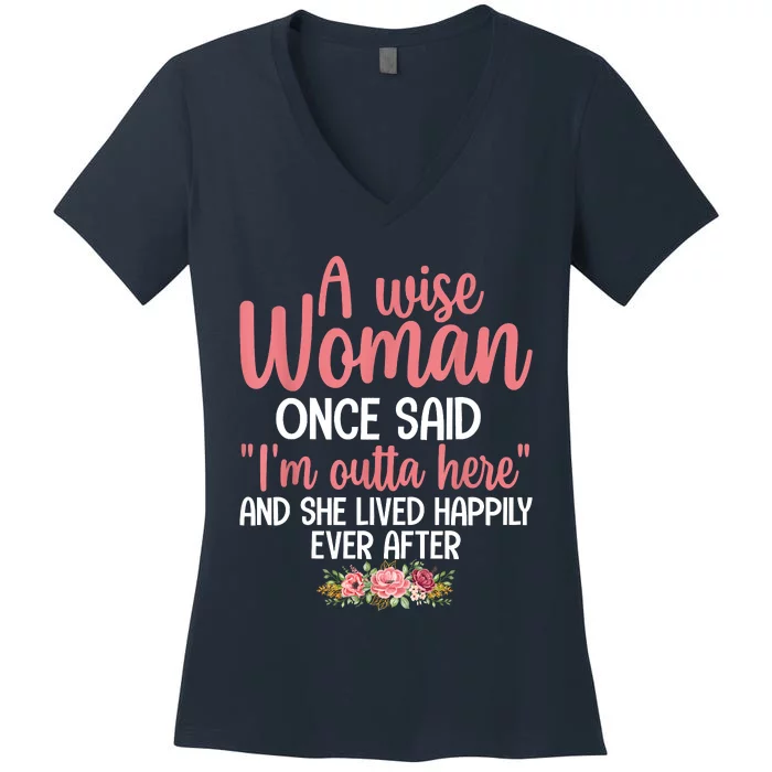 Unique Retirement Retired Grandma Mom Retire Women's V-Neck T-Shirt