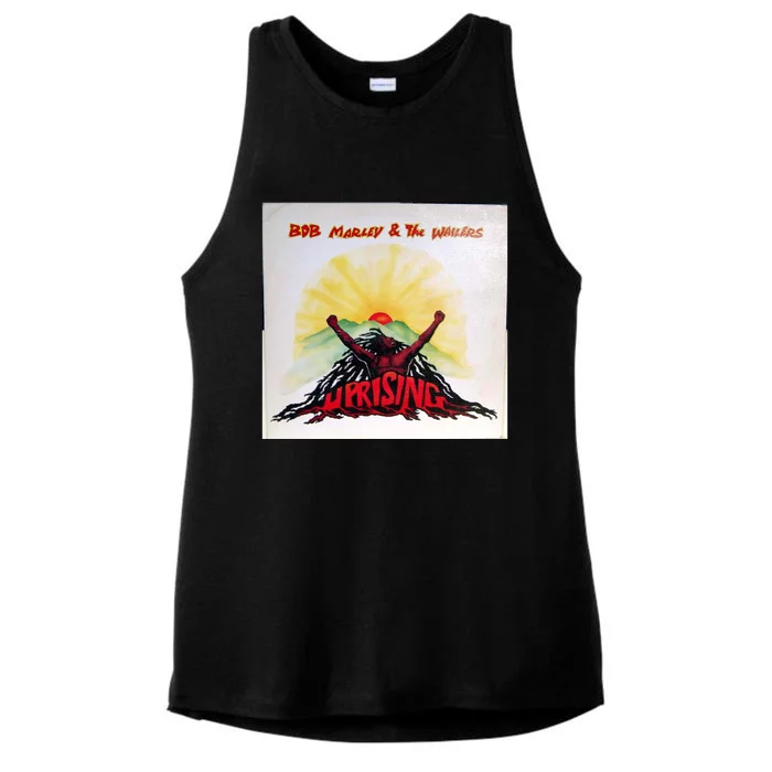 Uprising Reggae Rasta Dreadlocks Dread Ladies Tri-Blend Wicking Tank