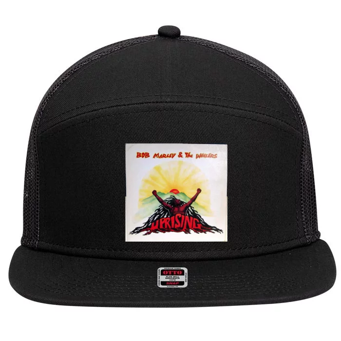 Uprising Reggae Rasta Dreadlocks Dread 7 Panel Mesh Trucker Snapback Hat