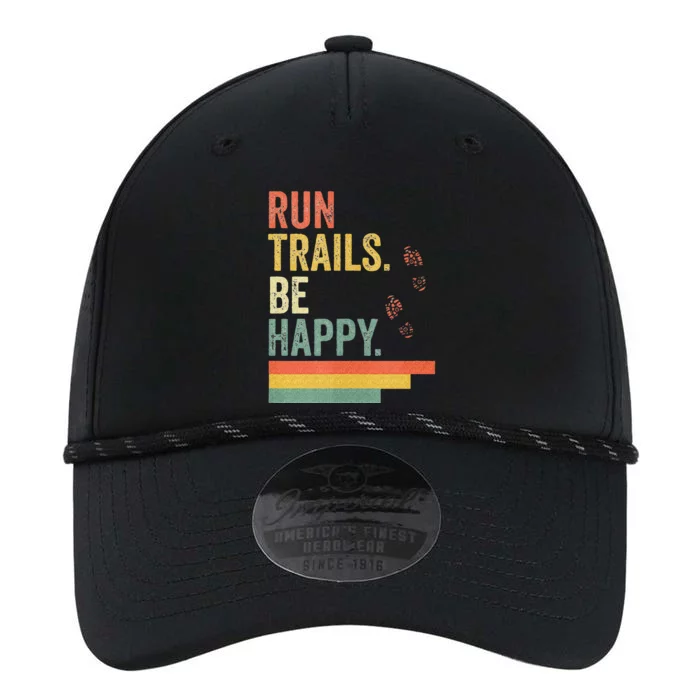 Ultra Runner Running Gift Vintage Run Trails Be Happy Performance The Dyno Cap