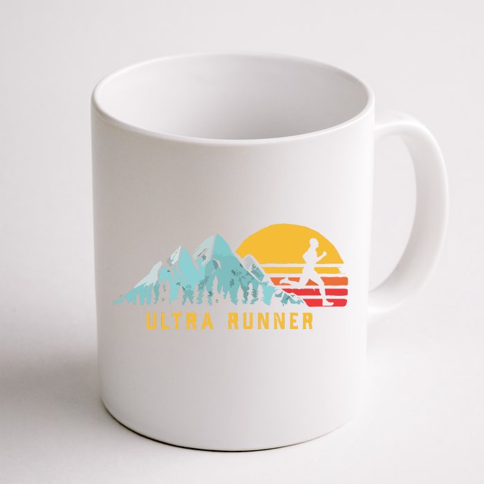 Ultra Runner Retro Style Vintage UltraMarathon Front & Back Coffee Mug