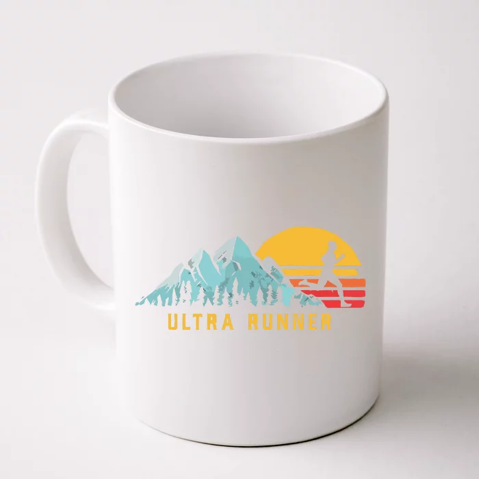 Ultra Runner Retro Style Vintage UltraMarathon Front & Back Coffee Mug