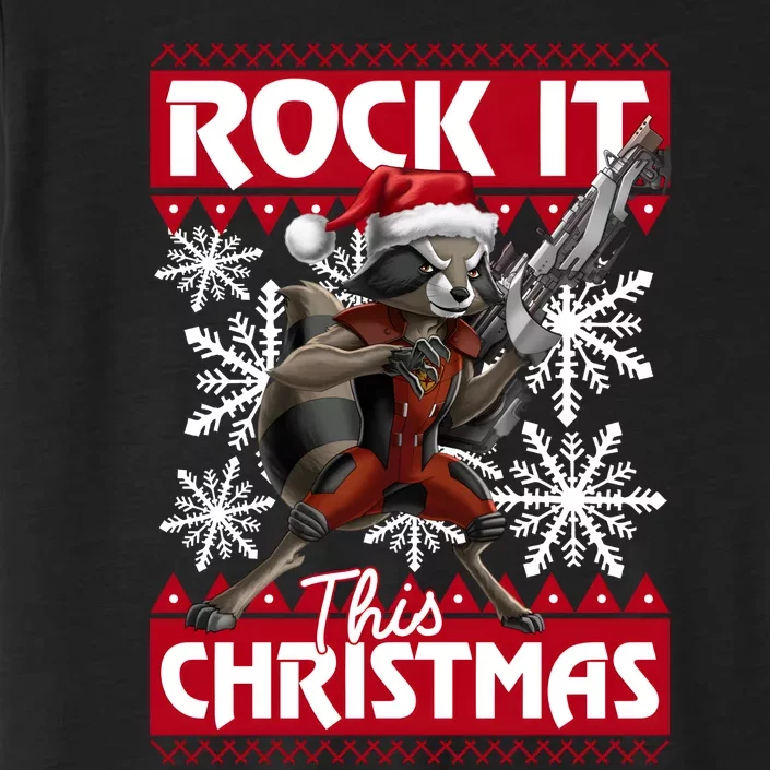 Ugly Rocket Raccoon Lover Holiday Season Christmas ChromaSoft Performance T-Shirt