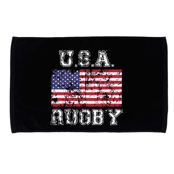 USA Rugby Shirts For Men Women Kids American Flag Microfiber Hand Towel