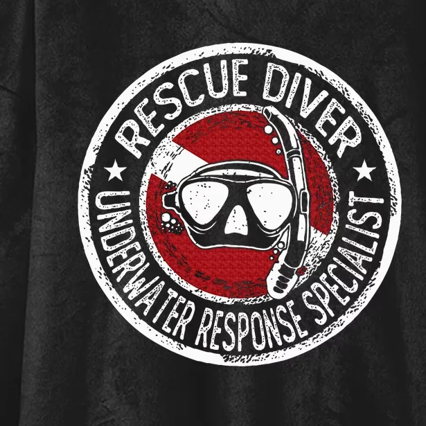 Underwater Response Sprcialist Under Water Rescue Diver Hooded Wearable Blanket