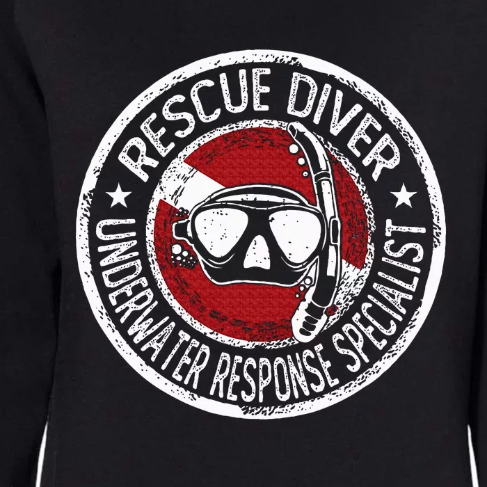 Underwater Response Sprcialist Under Water Rescue Diver Womens California Wash Sweatshirt