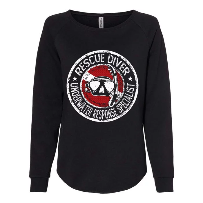 Underwater Response Sprcialist Under Water Rescue Diver Womens California Wash Sweatshirt