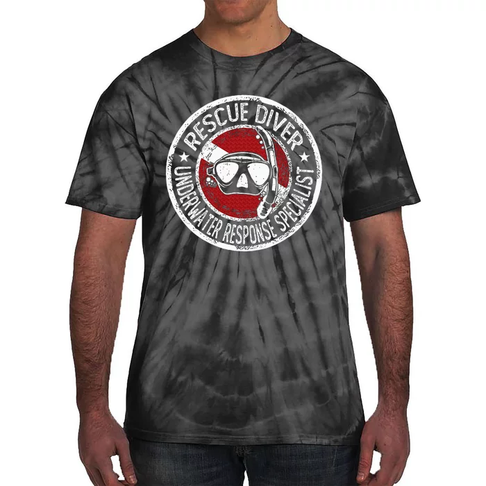 Underwater Response Sprcialist Under Water Rescue Diver Tie-Dye T-Shirt