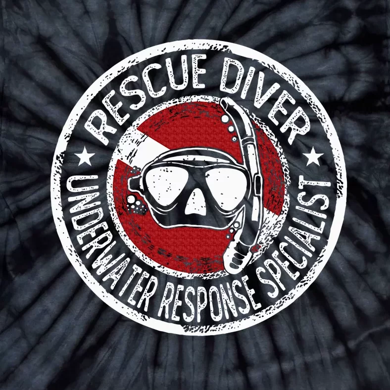 Underwater Response Sprcialist Under Water Rescue Diver Tie-Dye T-Shirt