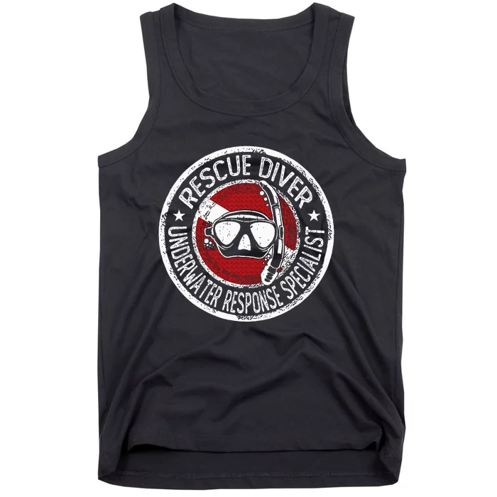 Underwater Response Sprcialist Under Water Rescue Diver Tank Top