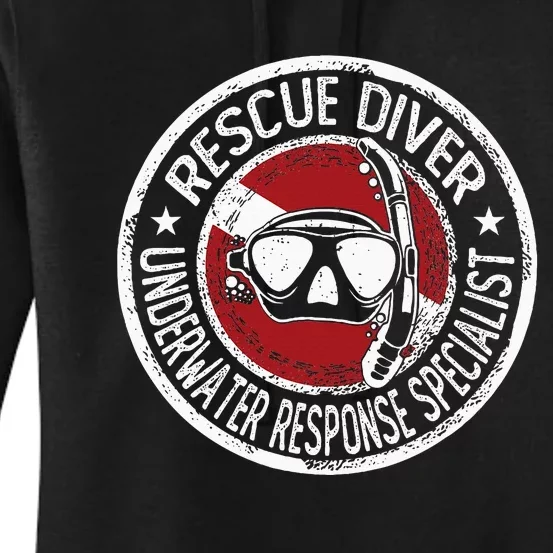 Underwater Response Sprcialist Under Water Rescue Diver Women's Pullover Hoodie