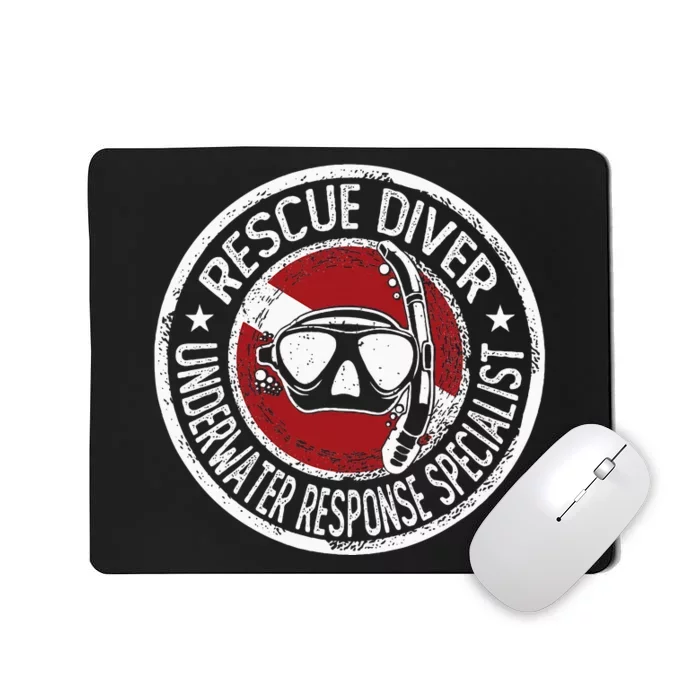 Underwater Response Sprcialist Under Water Rescue Diver Mousepad