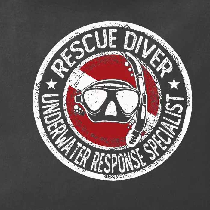 Underwater Response Sprcialist Under Water Rescue Diver Zip Tote Bag